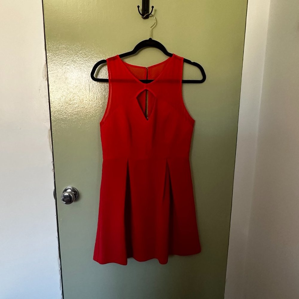 BCBG Orange/Red Cocktail Dress